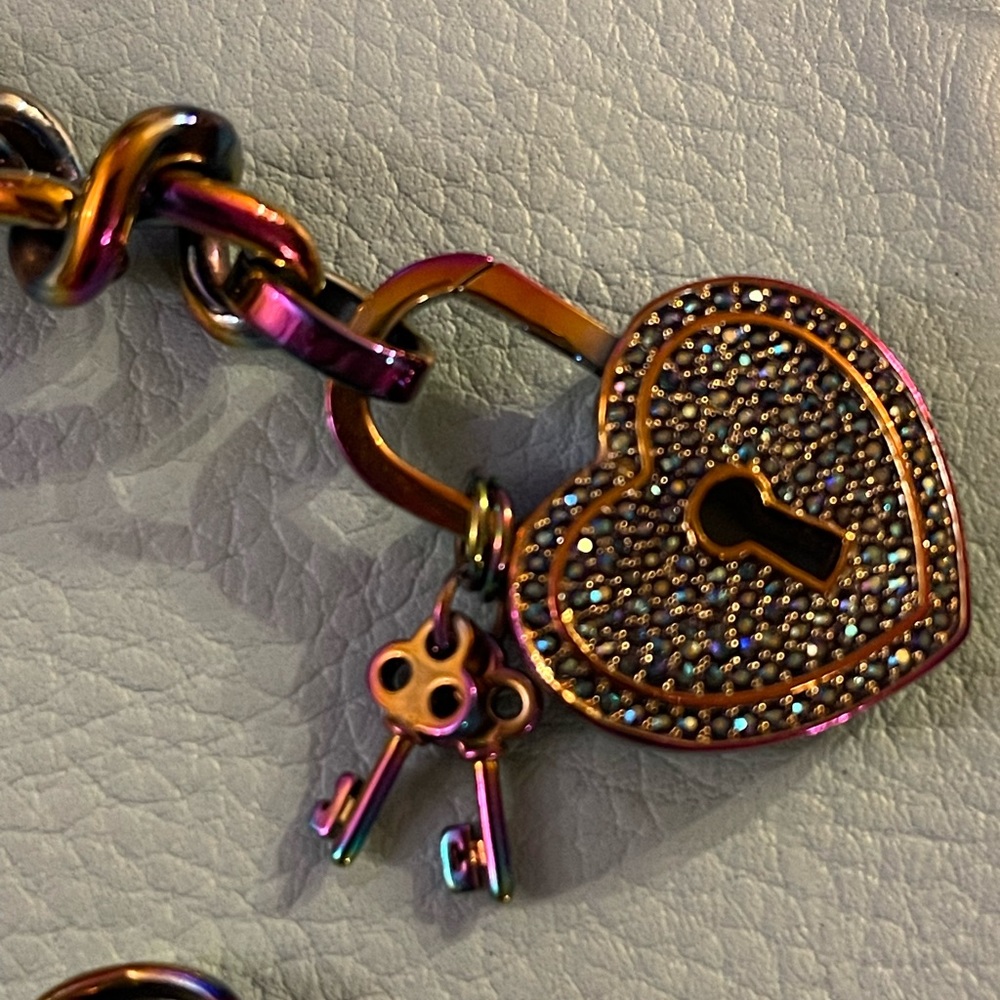 Juicy Couture dual chrome necklace